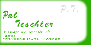 pal teschler business card